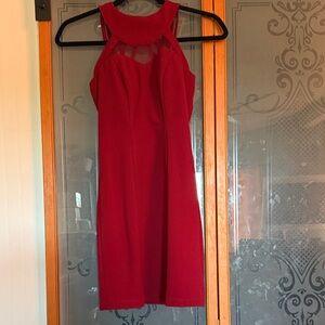 Speechless Red Halter Mini Dress